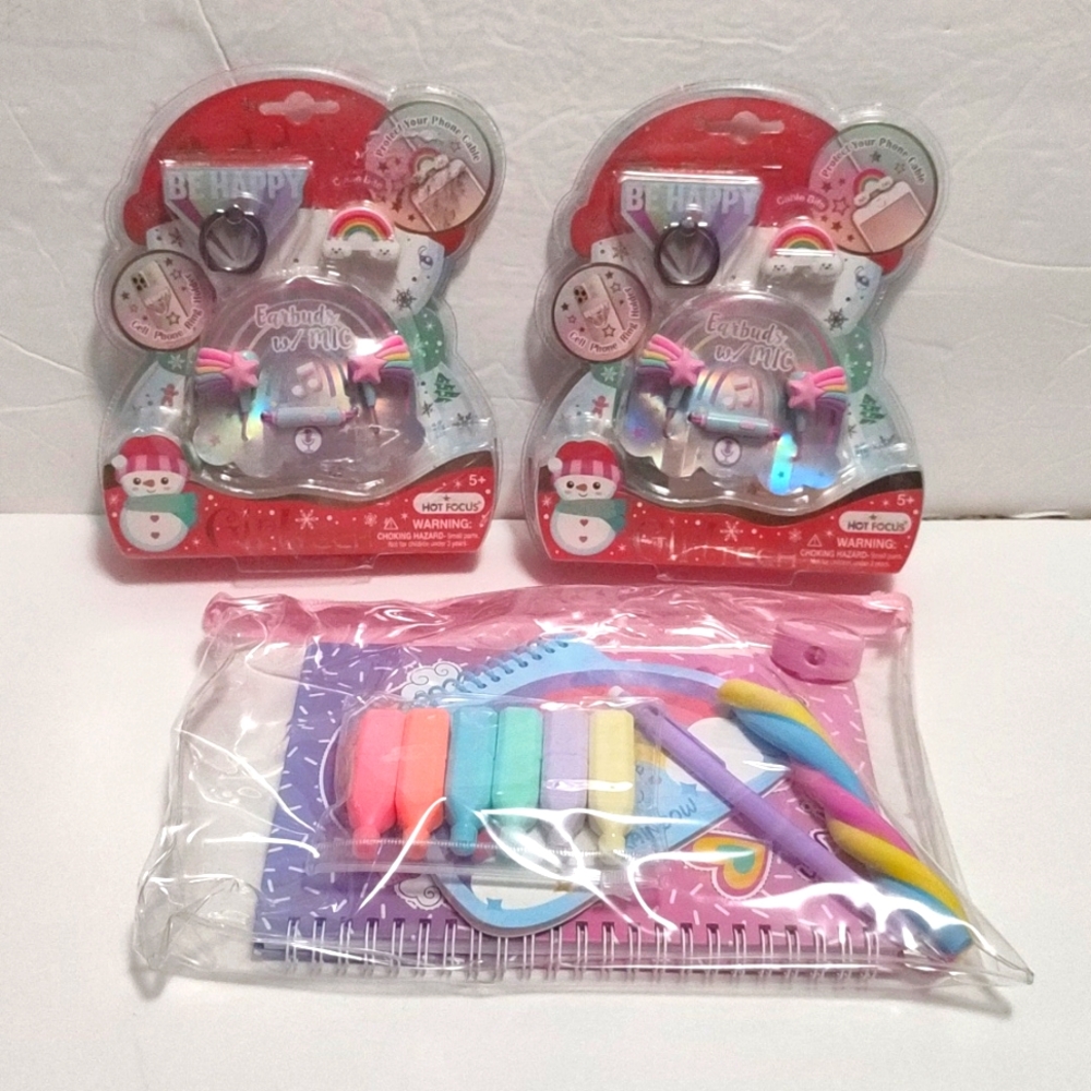 Earbud Set with Art Supplies